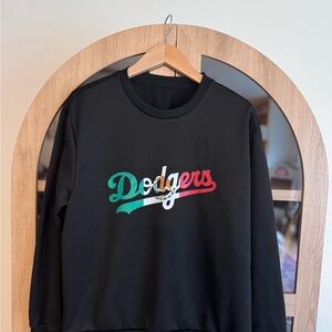 LA Dodgers Mexico Sweatshirt- Black- Unisex XL